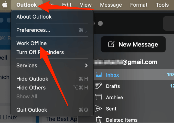 outlook not coming up for mac